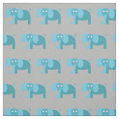 Niedliches Elephant Kid Baby Kinderzimmer Grau Stoff (Muster)