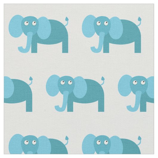 Niedliches Elephant Kid Baby Kinderzimmer Light Bl Stoff (Nahaufnahme)