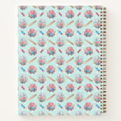 Niedliches Elephant Muster Spiral Notebook Notizblock (Rückseite)