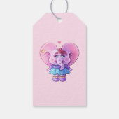 Niedliches Elephant-Sprichwort Sie sind schön Geschenkanhänger (Rückseite)