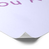 Niedliches Elephant-Sprichwort Sie sind schön Poster (Ecke)