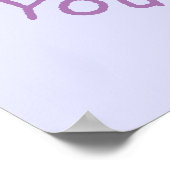 Niedliches Elephant-Sprichwort Sie sind schön Poster (Ecke)