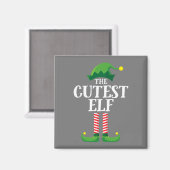 Niedliches Elf Matching Family Group Weihnachts-Pa Magnet (Vorderseite/Rückseite)
