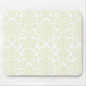 Niedliches ElfenbeinDamaskusmuster Mousepad (Vorne)