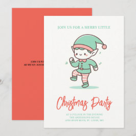 niedliches elftes Tanzen zu Weihnachten Einladung