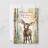 Niedliches Elterngeschlecht - Neutrale Babydusche Dankeskarte (Rückseite)