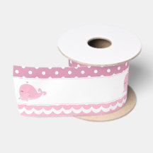 Niedliches Elternmädchen & Baby Whale Pink Girl