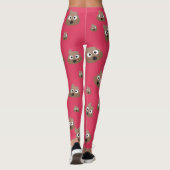 Niedliches Emoji-Muster Gekackt Leggings (Rückseite)