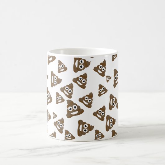 Niedliches Emoji-Muster Kaffeetasse (Mittel)