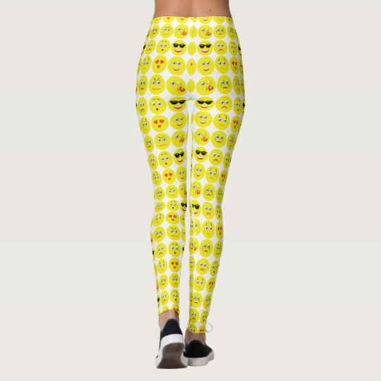 Niedliches Emoji Muster Leggings