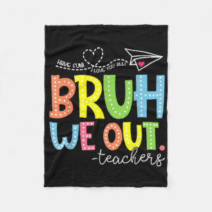 Niedliches Ende des Schuljahres Lehrerin Sommer Br Fleecedecke