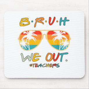 Niedliches Ende des Schuljahres Lehrerin Sommer Br Mousepad