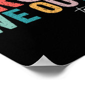 Niedliches Ende des Schuljahres Lehrerin Sommer Br Poster (Ecke)