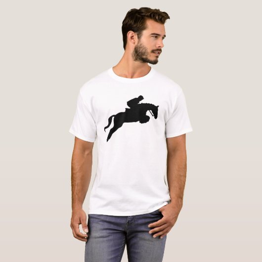 Niedliches Englisch Riding Hunter Jumper Girl Ridi T-Shirt (Vorne ganz)