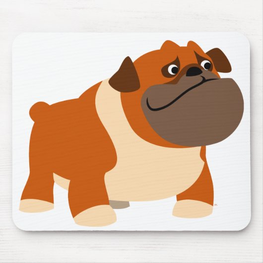 Niedliches englisches Bulldog Baby Kleidung Mousepad (Vorne)
