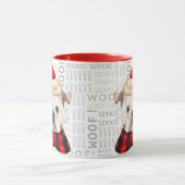 Niedliches englisches Bulldog Christmas Themed Tasse (Zentrum)