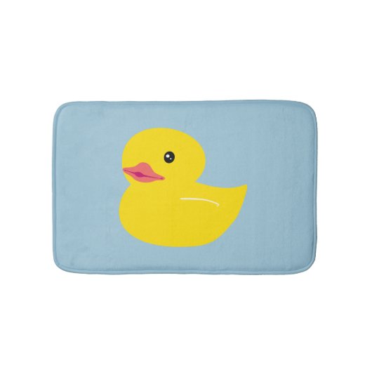 Niedliches Enten-Baby-Blau Badematte (Vorderseite)