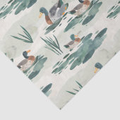 Niedliches Entenmuster Seidenpapier (Detail)