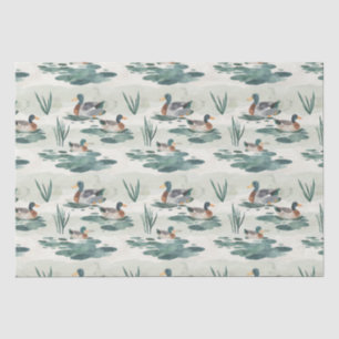 Niedliches Entenmuster Seidenpapier