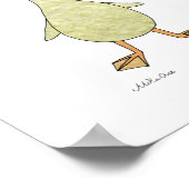 Niedliches Entenposter Farm Baby Animal Bird Art P Poster (Ecke)