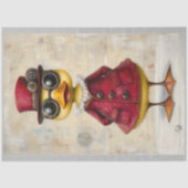 Niedliches Entlüften von Steampunken in Coat & Hat Seidenpapier (Vorderseite)