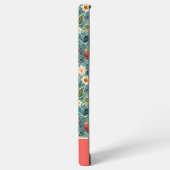 Niedliches Erdbeerdesign mit individuelle Name Samsung Galaxy Hülle (Linke Seite)