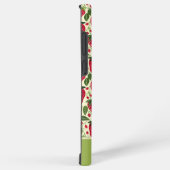 Niedliches Erdbeerdesign mit individuelle Name Samsung Galaxy Hülle (Rechte Seite)