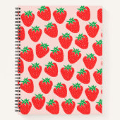 Niedliches Erdbeeren-Notebook Notizblock (Vorderseite)