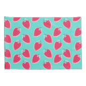 Niedliches Erdbeerfruchtmuster Kissenbezug (Rückseite-Rechts)