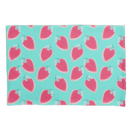 Niedliches Erdbeerfruchtmuster Kissenbezug
