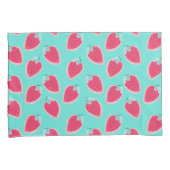 Niedliches Erdbeerfruchtmuster Kissenbezug (Vorderseite-Rechts)