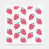Niedliches Erdbeerfruchtmuster Serviette (Vorderseite)
