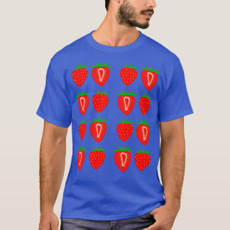 Niedliches Erdbeermuster Boho Art 2 T-Shirt