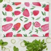 Niedliches Erdbeermuster Geschirrtuch (Gefaltet)