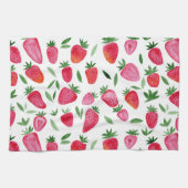 Niedliches Erdbeermuster Geschirrtuch (Horizontal)