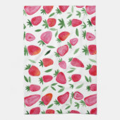 Niedliches Erdbeermuster Geschirrtuch (Vertikal)