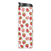 Niedliches Erdbeermuster im Sommer Thermosbecher (Nach rechts gedreht)