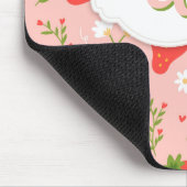 Niedliches Erdbeermuster Mousepad (Ecke)