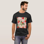 Niedliches Erdbeermuster T-Shirt (Vorne ganz)