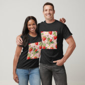 Niedliches Erdbeermuster T-Shirt (Unisex)