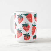 Niedliches Erdbeerobst für Erdbeeren Tasse (Vorderseite Links)