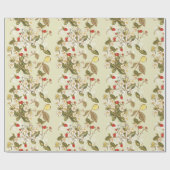 Niedliches Erdbeerpapier Geschenkpapier (Flach)