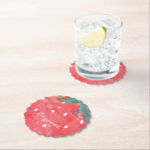 Niedliches Erdbeerpapier Untersetzer (Vor Ort)