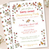 Niedliches Erdbeerthema Neue Zuhause Housewarming Einladung