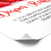 Niedliches Erdbeerzeichen Fotodruck (Ecke)