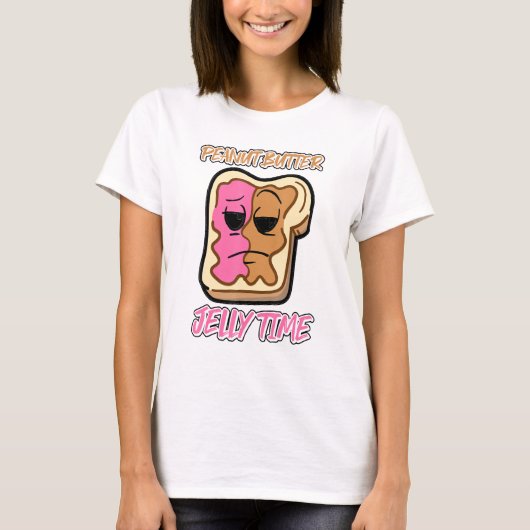 Niedliches Erdnussbrot Jelly Time Pbj Toast Brot f T-Shirt (Vorderseite)