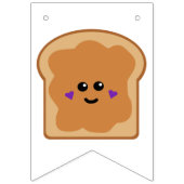 Niedliches Erdnussbrot und Geleebrot Wimpelkette (Dritte Fahne)