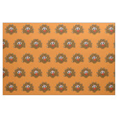 Niedliches Erntedanktruthahn-Cartoon-Mustergewebe Stoff (Fat Quarter (45,7 x 55,9 cm))