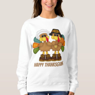 Niedliches Erntedanktruthahn-Pilgersweatshirt Sweatshirt