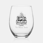 Niedliches Erstellen von Erinnerungen Wiedersehen Weinglas Ohne Stiel (Rückseite)